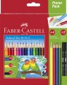 Faber-Castell - Farveblyanter - Triangular - Promo Pack - 24 Dele