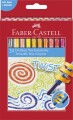 Faber-Castell - Twistable Wax Crayons - Oliekridt - 24 Farver