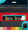 Faber-Castell - Black Edition Farveblyanter - Supersoft - 50-Pak