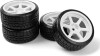 Falken Azenis Drft Tirehre C106 Wheel White 4Pcs - Hp160248 - Hpi Racing