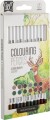 Craft Id - 12 Farveblyanter - Coloring Pencils Natural Tones