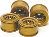 F104 Mesh Wheel Set Gold - 54527 - Tamiya