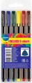 Fiberpen - 6 Stk Assorterede Trekantede - Centrum
