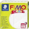 Fimo Kids Ler - Glitter - Hvid - 42 G