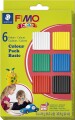 Fimo Kids Ler - Standardfarver - 6X42 G