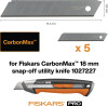 Fiskars - Carbonmax Blades - 18 Mm - Til Universalkniv - 5 Stk