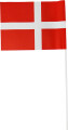 Flag På Stang - Papir 20 X 15 Cm - 10 Stk - Scanseason