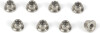 Flanged Lock Nut M4 8Pcs - Mv151130 - Maverick Rc