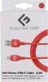Floating Grip - Usb-C Kabel - 0 5 Meter - Rød