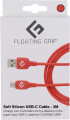 Floating Grip - Usb-C Kabel - 3 Meter - Rød