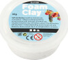 Glitter Foam Clay - Hvid - Modellervoks - 35 G