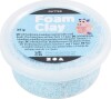 Foam Clay - Glitter - Lyseblå - 35 G