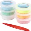 Foam Clay - Glitter - Pastelfarver - 84 G - 6X14 G