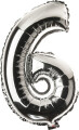Folieballon 35 Cm Sølv 6 - Scanseason