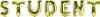 Folieballon Guld - Student 86 Cm - Guld - Scanseason