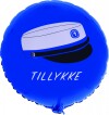 Folieballon - Studenterhue - Blå - Scanseason