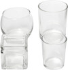 Fyrfadsstager I Glas - Assorteret - 72 Stk