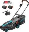 Gardena - Batteridrevet Plæneklipper - Powermax 36V - Komplet