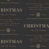 Gavepapir 57 Cm X 6Meter Black Christmas - Scanseason