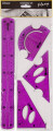 Geometrisæt 30 Cm 4 Dele Neonfarver - Spirit