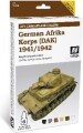 Vallejo - Maling Sæt - German Afrika Korps 1941-42 - Afv Camouflage - 6X8