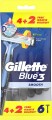 Gillette - Blue 3 Smooth Razors 6 Pcs