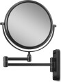 Gillian Jones - Makeup Spejl Med 10X Forstørrelse - Væghængt - Sort