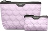 Gillian Jones - Toilettaske Sæt - Urban Travel - 2 Dele - Purple Hearts