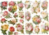 Glansbilleder - Blomster Roser - 2 Ark