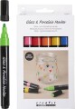 Glas- Og Porcelænstusch - Tykkelse 1-4 Mm - Halvdækkende - Colorful - 6