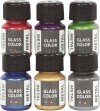 Glasmaling - Glass Color Metal 6X35 Ml