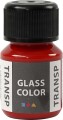 Glass Color Transparent - Rød - 30 Ml