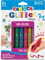 Carioca - Glitter Glue - Glimmer Lim - Mix - 10 5 Ml - 6 Farver