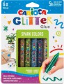 Carioca - Glitter Glue - Glimmer Lim - Spark - 10 5 Ml - 6 Farver