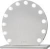 Glow Up - Makeup Artist Mirror - Round W 12 Led Lamps - White