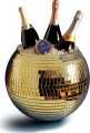 Isspand - Discokugle - Guld - 27 5 Cm