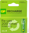 Gp - Recharge Genopladelige Batterier - Aa 2100 Mah - 4 Stk