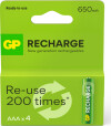 Gp - Recharge Genopladelige Batterier - Aaa 650 Mah - 4 Stk