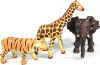 Green Rubber Toys - Jungledyr - Sæt Med 3