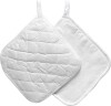 Grydelapper - Str 20X20 Cm - 145 G - Hvid - 1 Par