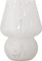 Bloomingville - Halim Vase - Hvid - Glas - H 18 5 Cm