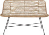 Bloomingville - Hallie Bænk - Natur - Rattan