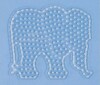 Hama Maxi Perleplade - Elefant - Transparent - 17 5X19 5 Cm - 8201