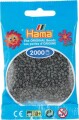 Hama Mini Perler - Mørkegrå - 2000 Stk - 501-71