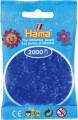 Hama Mini Perler - Neon Blå - 2000 Stk - 501-36