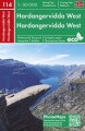 Hardangervidda West Hiking Cycling Map