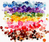 Harmoni Facetperlemix - Ø 4-12 Mm - Hulstr 1-2 5 Mm - Assorterede Farver -