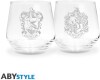 Harry Potter - 2 Glass Set Ravenclaw Hufflepuff Europe X2