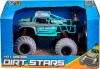 Fjernstyret Bil Med Lys - Hot Racing Dirt Stars - 1 14 - Grå Og Blå