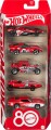 Hot Wheels - Biler 5 Pak - Basics - 80 Års Jubilæumsudgave - 1 64